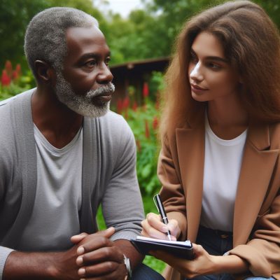 Homme noir accompagné femme