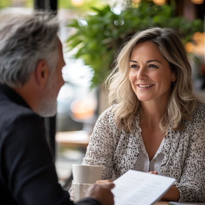 axepail_a_woman_in_her_forties_have_an_engaging_discussion_with_96cbb691-2781-4a9a-ac35-50418b90f5a3